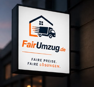 Beleuchtete FairUmzug Leuchtreklame